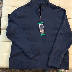 Banana Republic Men’s Navy Half-Zip Pullover Sweater